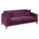 thumbnail image 2 of Sofá Finland 3C Felpa Morado, 2 of 2
