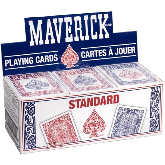 Naipes Maverick de Índice Estándar, 12 Mazos