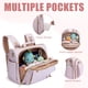 thumbnail image 3 of Mochila para pañales ALLCAMP grande multi‑bolsillos rosa, 3 of 5