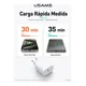 thumbnail image 3 of Cargador Para Celular Usb Tipo C Pd 20w Certificado Sec + Cable Para Lightning iPhone 11 12 13 14 Usams Tz02, 3 of 8