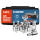 thumbnail image 1 of Juego de vasos con punta de spline KORR 10 piezas XZN Cuadrado Triple, 1 of 5