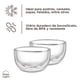 thumbnail image 5 of Set 2 Bowls Vidrio Doble Pared 250 ml Home Logics 1 un, 5 of 5
