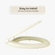 thumbnail image 4 of Asiento de inodoro Achim Fantasia Soft Alongado Vinyl Bone 19, 4 of 6
