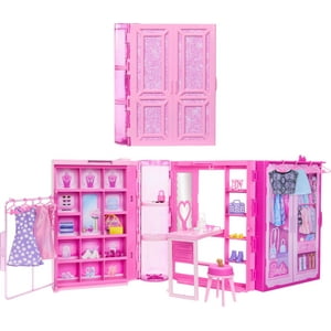 Armario Toy Playset Barbie Dream Con Ropa Y Accesorios