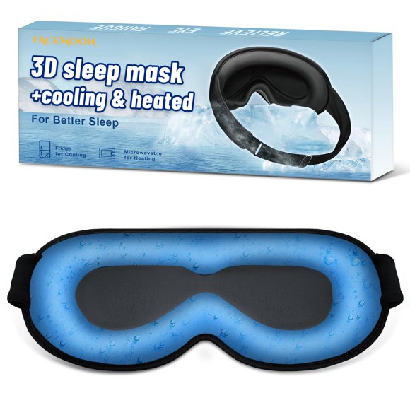 Mascarilla refrescante para dormir FACEMOON 3D en gel para hinchazón y migrañas