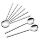 thumbnail image 1 of Cucharas para sopa IQCWOOD de acero inoxidable coreano, 8 piezas, 1 of 8