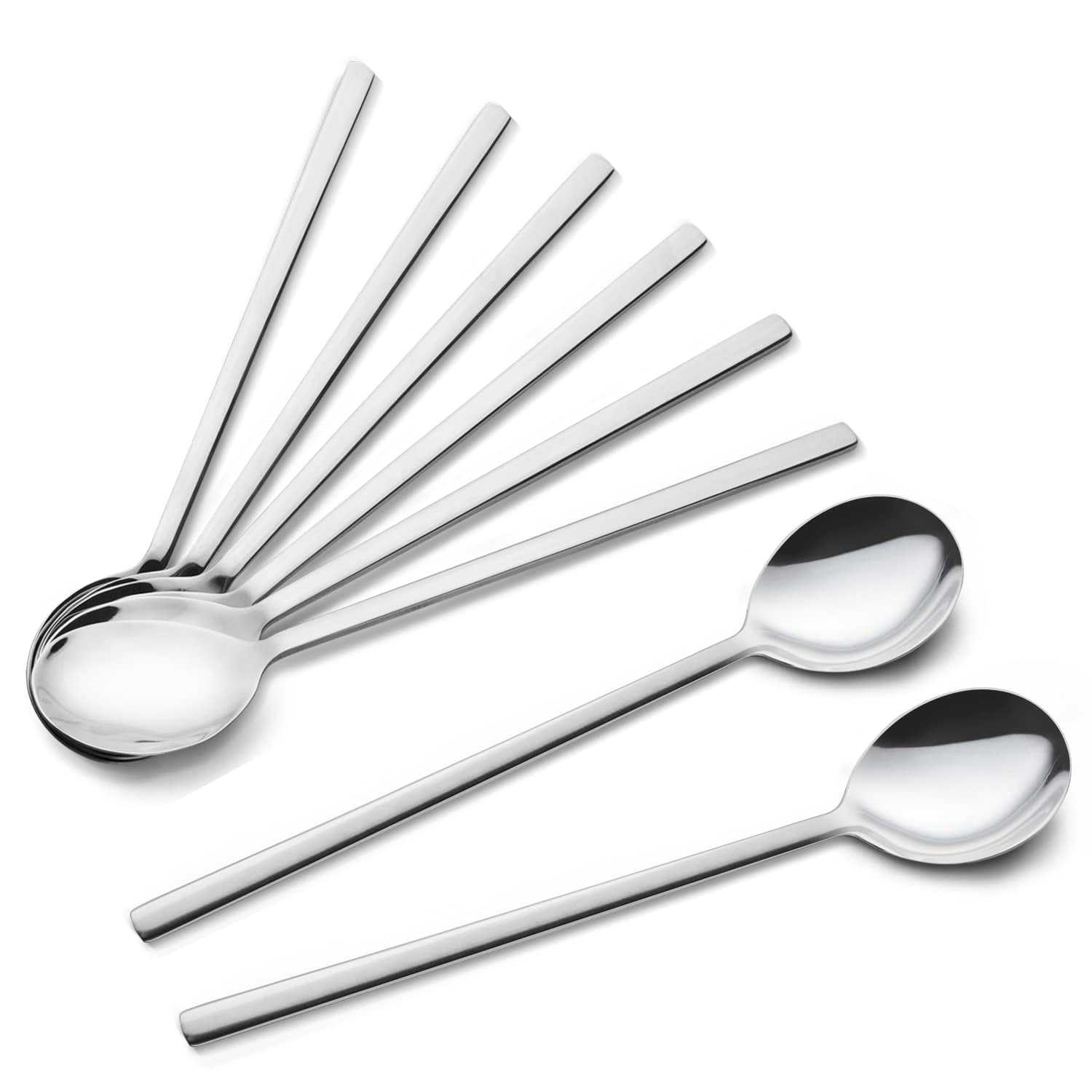 Cucharas Para Sopa Iqcwood De Acero Inoxidable Coreano, 8 Piezas