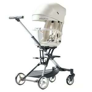 Playkids - Coche De Paseo 360° Últra Reclinable Blanco By Lubabycas