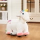 thumbnail image 2 of Caballito Eléctrico Qaba 6V Unicornio Blanco para Niños de 18 a 36 Meses, 2 of 9