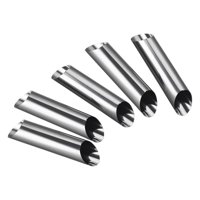 Bothyi - 5 Piezas De Tubos De Forma De Cannoli De Grado Alimenticio De Acero Inoxidable Para Postres De Pastelería