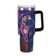 thumbnail image 1 of Lamine Yamal Vaso aislado de acero inoxidable con asa, diseño temático, regalo para familia, amigos y fans; incluye pajita y encaja en el portavasos estándar, 40 oz, 1 of 6