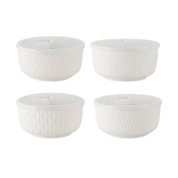 Bowl con tapa 7.6x112.5Cm Porcelana