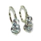thumbnail image 1 of Argollas Huggies Zirconios Pavé Plata Fina Ley S925, 1 of 3