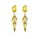 thumbnail image 1 of Aros Flechas Colgantes - Acero Bañado En Oro 18k, 1 of 3