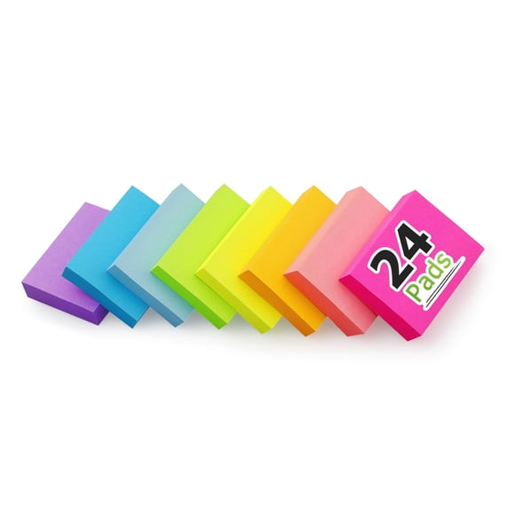 Notas adhesivas Winner Aura 3,8 x 5 cm, 24 blocs, 8 colores