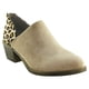 thumbnail image 2 of Botin bajo animal print Khaki Danicolle, 2 of 5