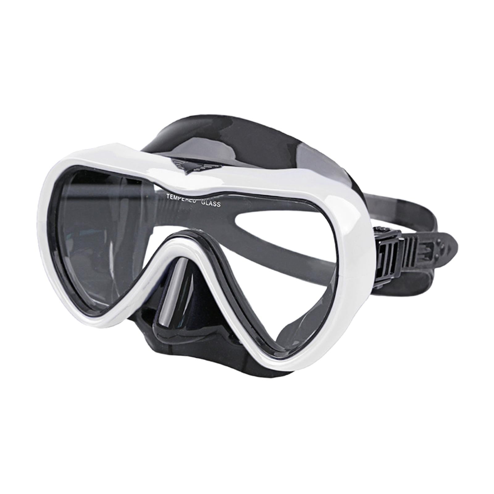 Magideal - Gafas De Natación Para Adultos, Gafas De Buceo, Duraderas, Cómodas, De Silicona, Portátiles, Gafas De Natación, Marco Grande Para Protección, Piscina Blanco