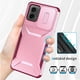 thumbnail image 3 of Funda Resistente para Motorola Moto G Play 5G 2024 con Tapa Deslizante y Protección Militar Rosa, 3 of 6