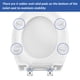 thumbnail image 3 of Asiento de inodoro Eillbar redondo 42 cm, cierre suave, blanco, 3 of 6