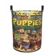 thumbnail image 1 of Pretzel y los Cachorros Cesta de lavandería de gran capacidad redonda con asa, bolsa para ropa sucia plegable, almacenamiento para dormitorio, baño y lavadero 44x35 cm, 1 of 6