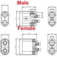 thumbnail image 5 of Conector BABUVYA Qs8-S macho y hembra de alta corriente 110A, 5 of 7