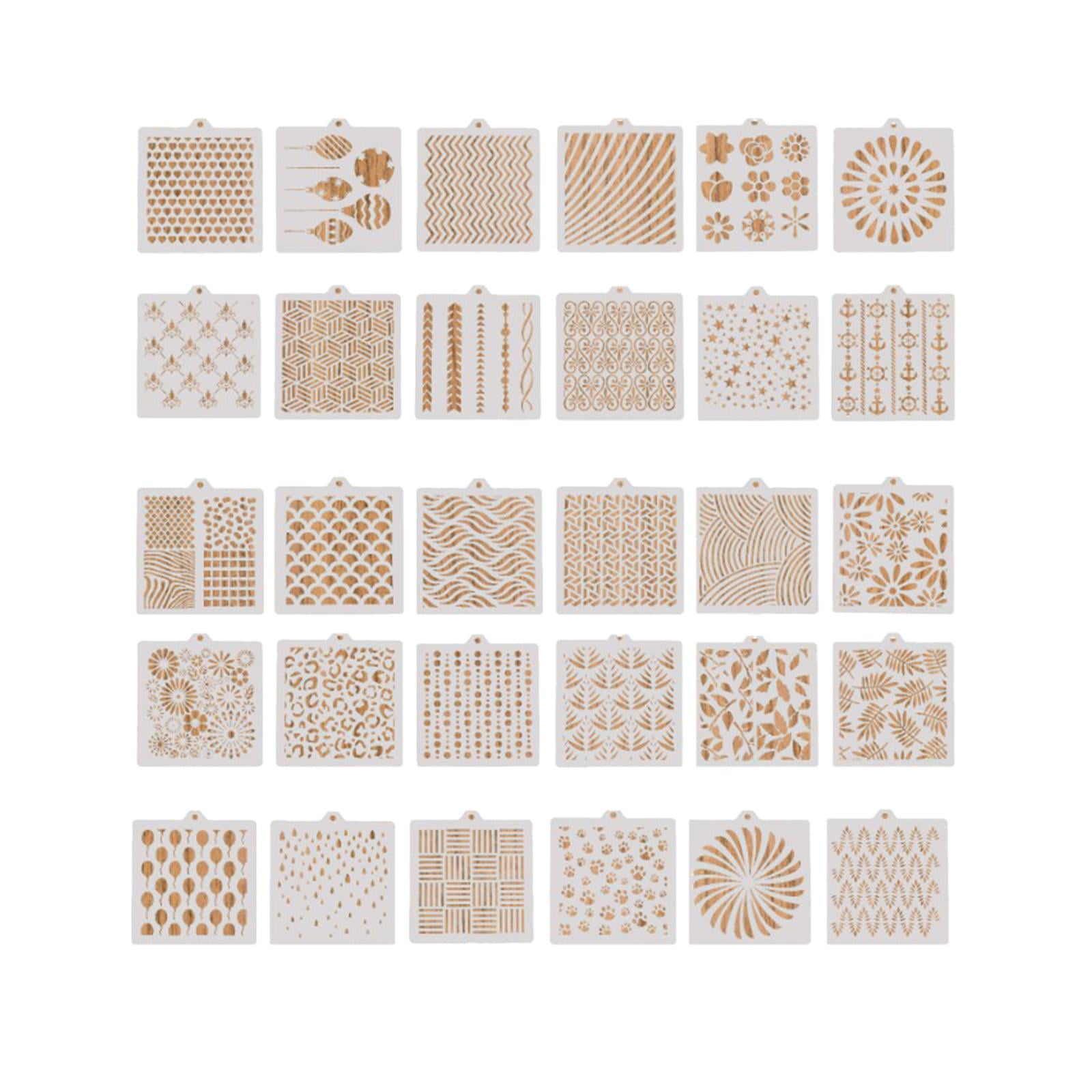 Bothyi - Plantillas De Dibujo De 30 Uds., Plantilla De Arte Hueco Para Pintar, Decoración De Pared Para El Hogar