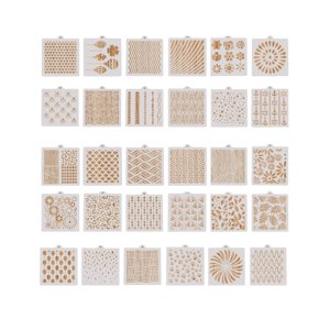 Bothyi - Plantillas De Dibujo De 30 Uds., Plantilla De Arte Hueco Para Pintar, Decoración De Pared Para El Hogar