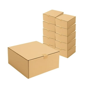 Disparo - Set 50 Cajas Kraft 20X20X10Cm Contenedor Desechable Carton