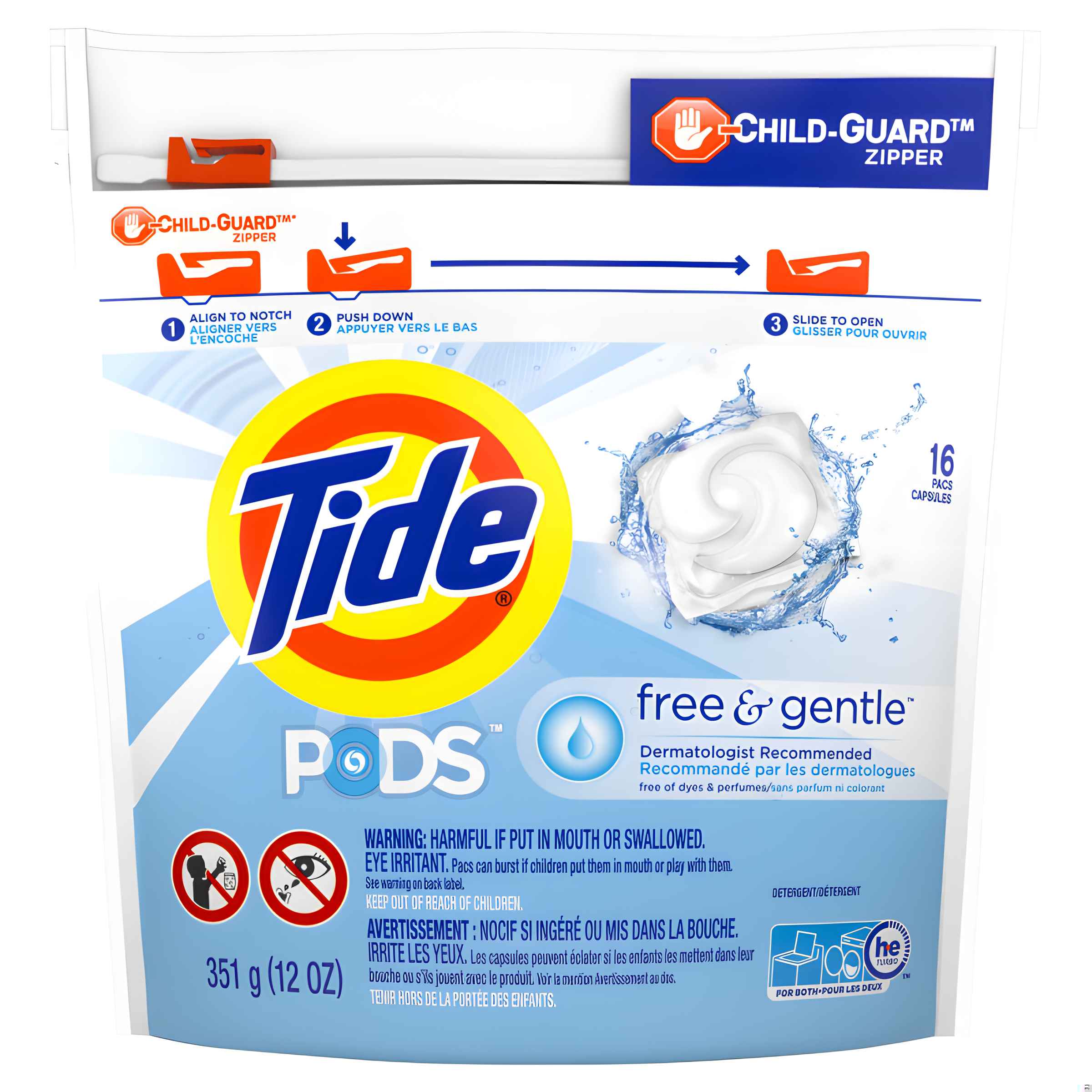 thumbnail image 1 of Detergente de Ropa Concentrado Free and Gentle Capsulas 16 pods - Tide, 1 of 2