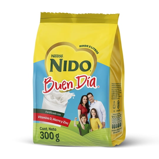 Leche En Polvo Entera Buen Día Bolsa 300 g Nido