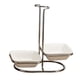 thumbnail image 2 of Soporte De Cerámica Para Reposacucharas De Cocina, Estante De Acero Inoxidable, Cuenco Cuadrado Doble, 2 of 5