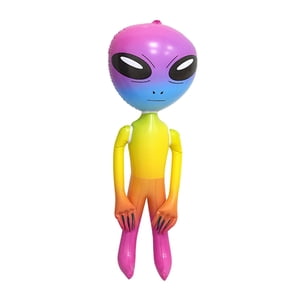 Magideal - Juguetes Inflables Extraterrestres Para Decoración Al Aire Libre, Adornos Inflables Para Decoración De Halloween, Para Festivales, Casas Embrujadas Al Colorido 90Cm