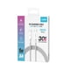 thumbnail image 3 of Cable de  Carga y Datos Para iPhone  Nylon Tipo C Kbod Cbo15c 1m Blanco, 3 of 7