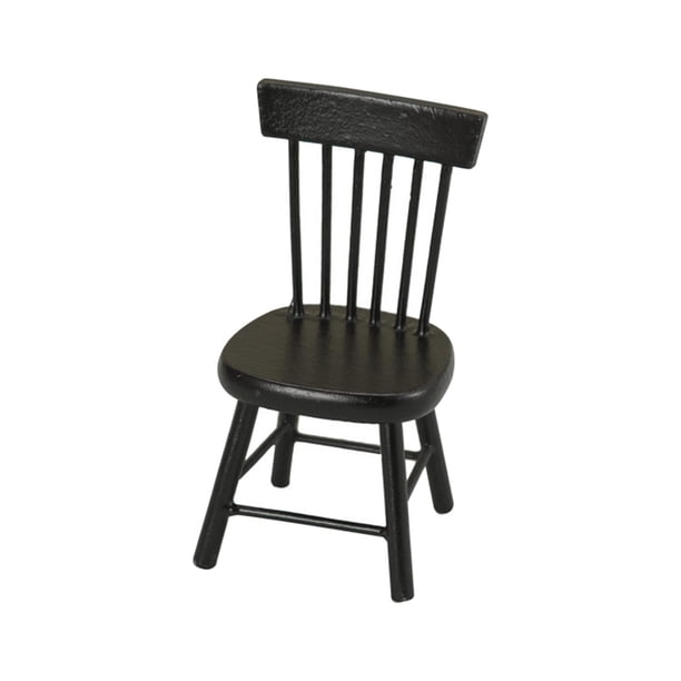 1:12 casa de muñecas muebles en miniatura hechos a mano elegante madera rústica Mini juguetes de cocina accesorios de adorno decoración casa de juegos Silla