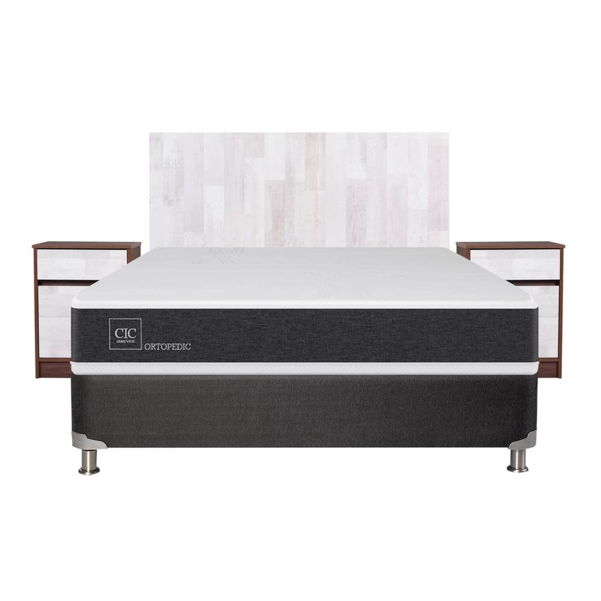Box Spring New Ortopedic 2 Plaza Base Normal
