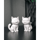 thumbnail image 2 of Figura- Pack de 2 Esculturas Gatos Felices y Gruñones, 2 of 2