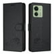 thumbnail image 1 of Funda tipo cartera FOXDOCK para Motorola Edge 40 5G con soporte, ranuras, RFID, diseño de gato, 1 of 5