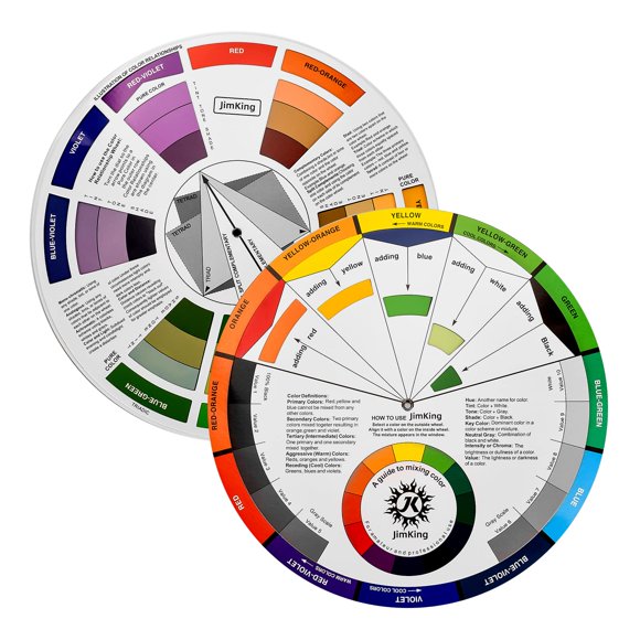 Rueda de colores JimKing 23 cm - Herramienta educativa de arte