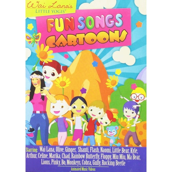 DVD de Canciones Divertidas de los Pequeños Yoguis de Wai Lana + Libro de Letras