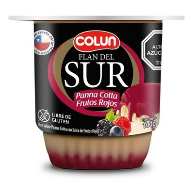 Flan Del Sur Colun Pannacot Frutos Rojos