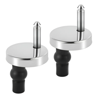 Genérico - Pack 2 Asientos De Inodoro Bisagras Para Tapa De Inodoro Negro Pack 2