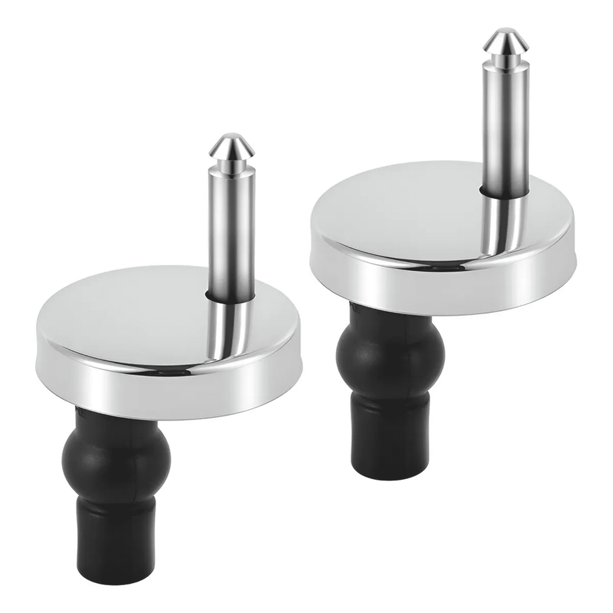 Genérico - Pack 2 Asientos De Inodoro Bisagras Para Tapa De Inodoro Negro Pack 2