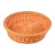 thumbnail image 5 of Cesta de almacenamiento redonda tejida de mimbre Cesta de pan de ratán Cesta de servicio de comida de mesa Bandeja Cesta de fruta tejida hecha a mano Marrón 30x7cm, 5 of 5