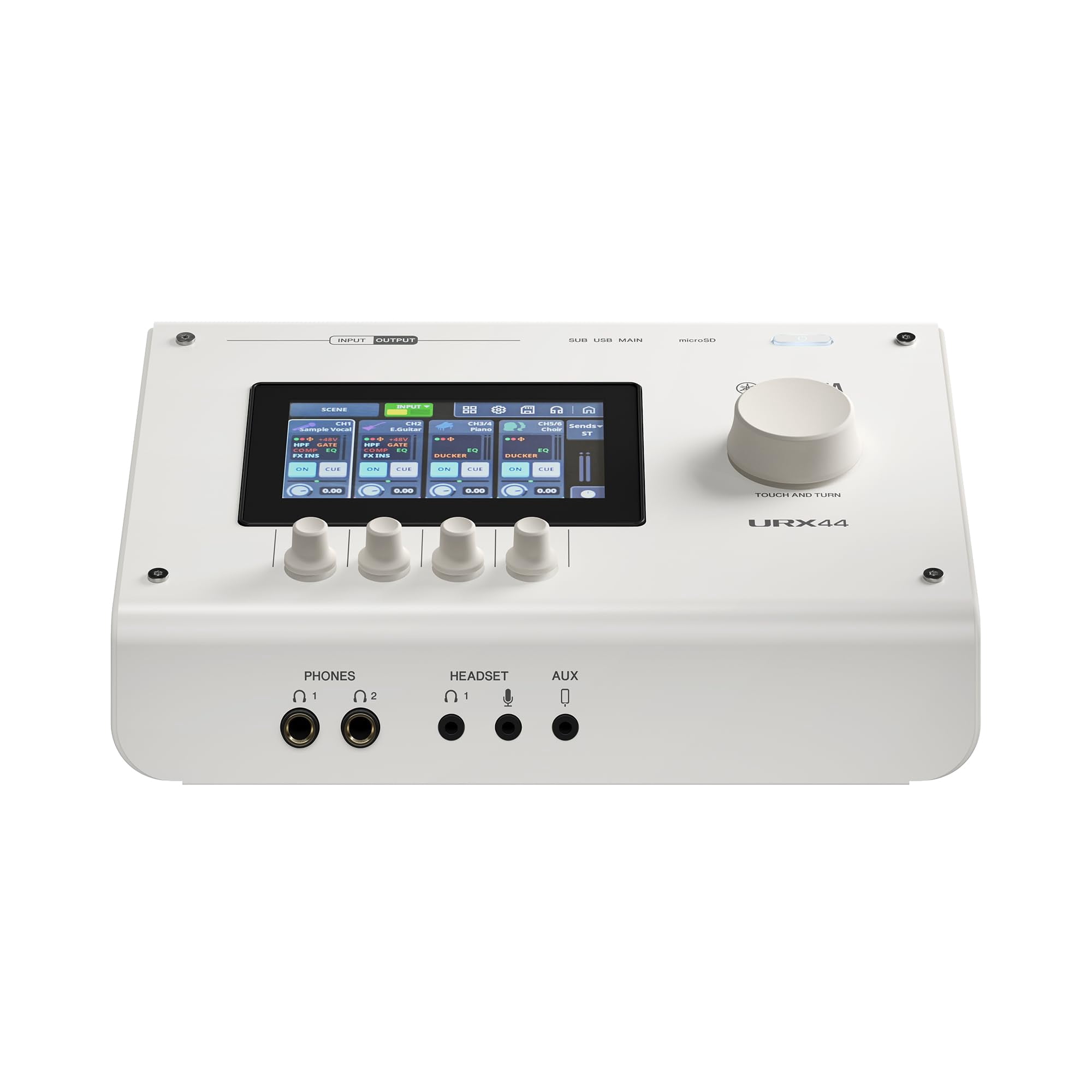 Interfaz De Audio Yamaha Urx44 Dual Usb-c De 6 Entradas/4 Salidas, Color Blanco