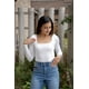 thumbnail image 1 of Body Mujer Manga Larga Annhora Blanco - MM SHOP, 1 of 3
