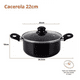 thumbnail image 3 of Bateria Cocina 12 Piezas Teflon Antiadherente Color Negro, 3 of 3