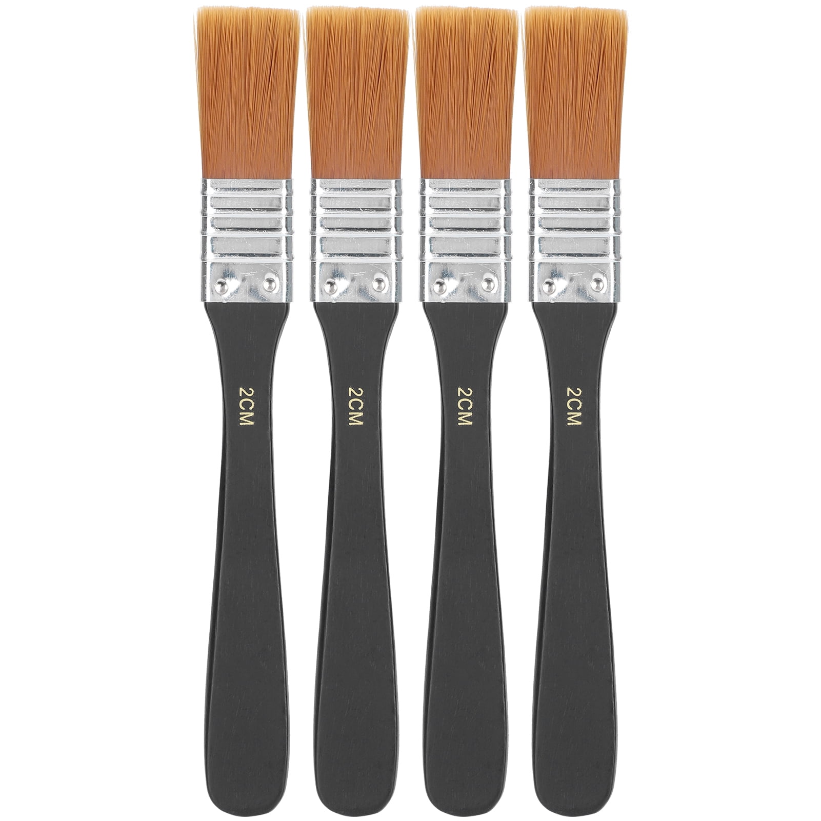 4 Pinceles De Nailon De 0,8 Pulgadas, Herramientas Profesionales Para Artistas Para Gouache, Acrílicos, Pintura Al Óleo