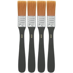 4 Pinceles De Nailon De 0,8 Pulgadas, Herramientas Profesionales Para Artistas Para Gouache, Acrílicos, Pintura Al Óleo