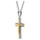 thumbnail image 2 of Cruz Colgante Brilliance Acero Inoxidable Bicolor 24 in, 2 of 3