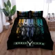 thumbnail image 1 of Aliens Horrible Duvet Cover Set Double Bed Linen Set Bed Sheets, 1 of 5